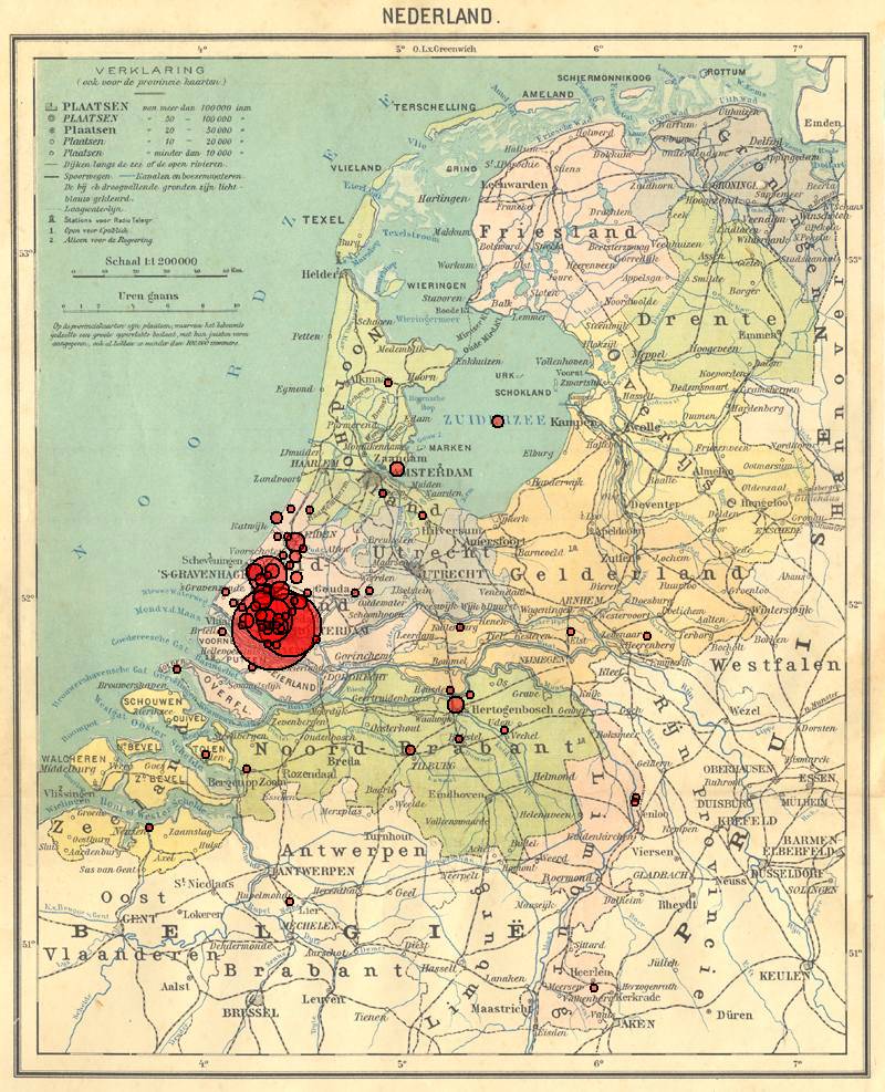 spreiding genealogie Van Noort