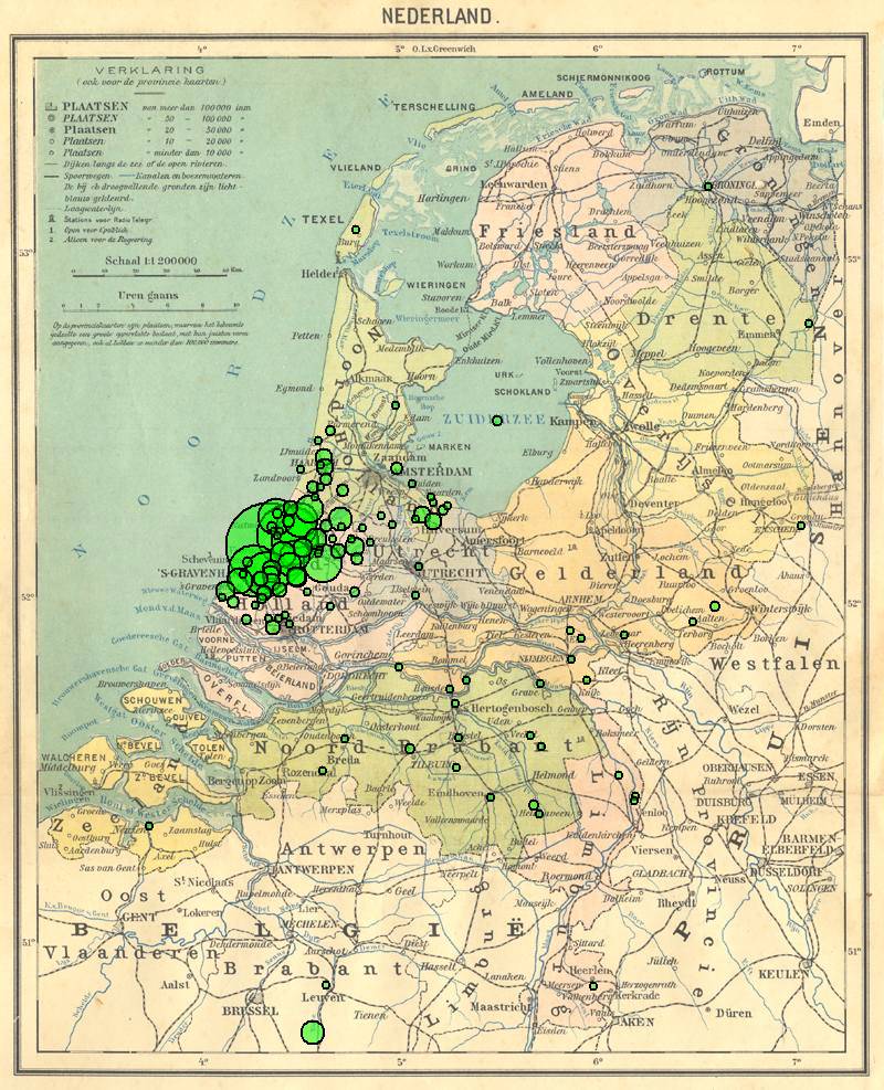 spreiding genealogie Westgeest