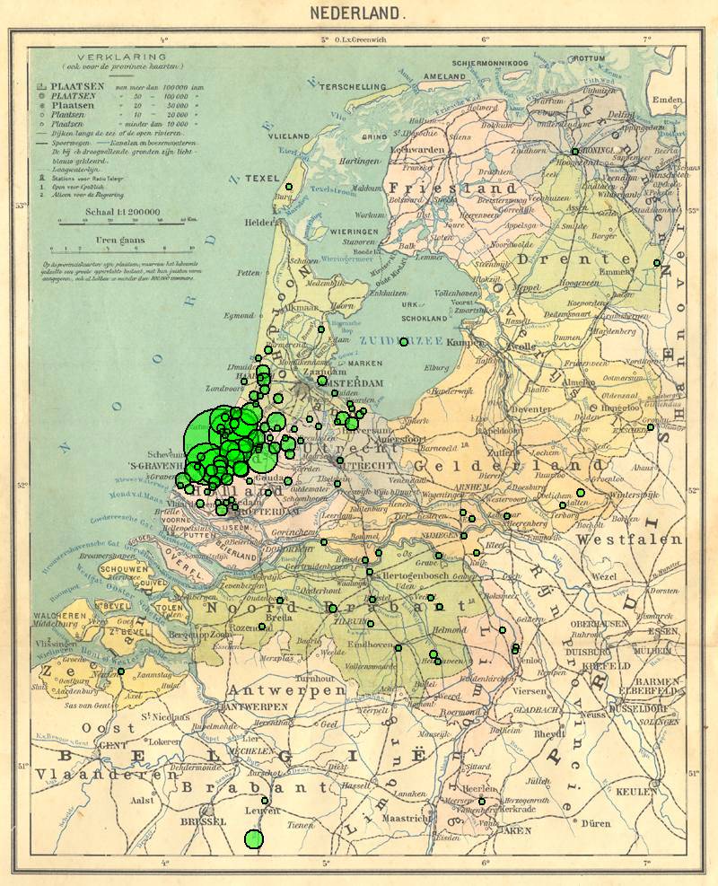 spreiding genealogie Westgeest